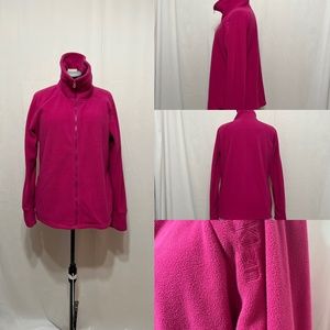Calvin Klein Sz XXL Pink Fleece Jacket Zipper Closure